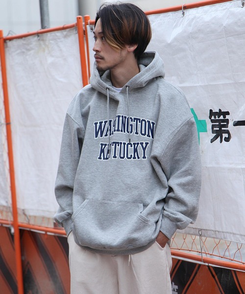 ZIP FIVE(ジップファイブ)の「【ZIP FIVE】【肉厚】 ビッグシルエットカレッジパーカー(パーカー・レディース・チャコール/グレー系/ダークグリーン/ネイビー/ホワイト系/アイボリー系/ホワイト/ブラック×グレー/ブラック/ダークグリーン系/オートミール/ネイビー系/ネイビー系1/カーキ/アイボリー/ブラック系/グレー・LARGE/X-LARGE/MEDIUM)」の21枚目の写真