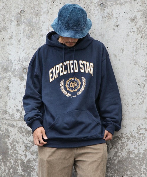 ZIP FIVE(ジップファイブ)の「【ZIP FIVE】【肉厚】 ビッグシルエットカレッジパーカー(パーカー・レディース・チャコール/グレー系/ダークグリーン/ネイビー/ホワイト系/アイボリー系/ホワイト/ブラック×グレー/ブラック/ダークグリーン系/オートミール/ネイビー系/ネイビー系1/カーキ/アイボリー/ブラック系/グレー・LARGE/X-LARGE/MEDIUM)」の22枚目の写真