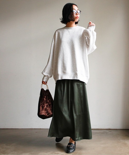 feepur（フェピュール）の「サテンマーメイドスカート（スカート・レディース・グレー系その他/グリーン/ブラック/エンジ・MEDIUM）」の15枚目の写真