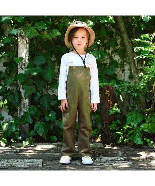 b・ROOM（ビールーム）の「【Coleman】オーバーオール（サロペット/オーバーオール・キッズ・キャメル/カーキ・130cm/110cm/120cm/100cm）」の2枚目の写真