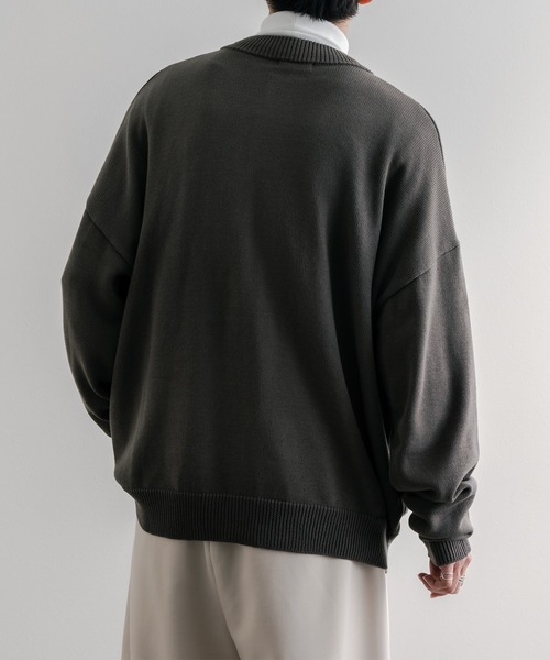 epnok(エプノック)の「クルーネックルーズニットカーディガン(カーディガン/ボレロ・メンズ・ブラウン/グレイッシュブルー/ダークグレー・SMALL/MEDIUM/LARGE)」の21枚目の写真