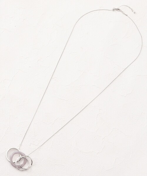 SHOO・LA・RUE（シューラルー）の「◆カスタムリングネックレス（ネックレス・レディース・ダークグリーン/ライトパープル/ダークブラウン・00）」の6枚目の写真