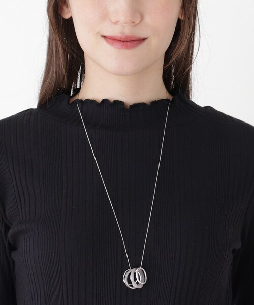 SHOO・LA・RUE（シューラルー）の「◆カスタムリングネックレス（ネックレス・レディース・ダークグリーン/ライトパープル/ダークブラウン・00）」の9枚目の写真