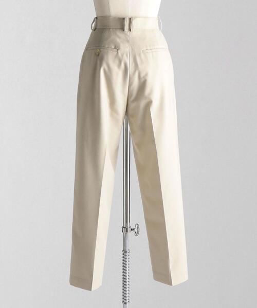 LOEFF(ロエフ)の「<LOEFF(ロエフ)>W サキソニー テーパードパンツ◆(スラックス・レディース・オフホワイト/ネイビー・2/1/0)」の5枚目の写真