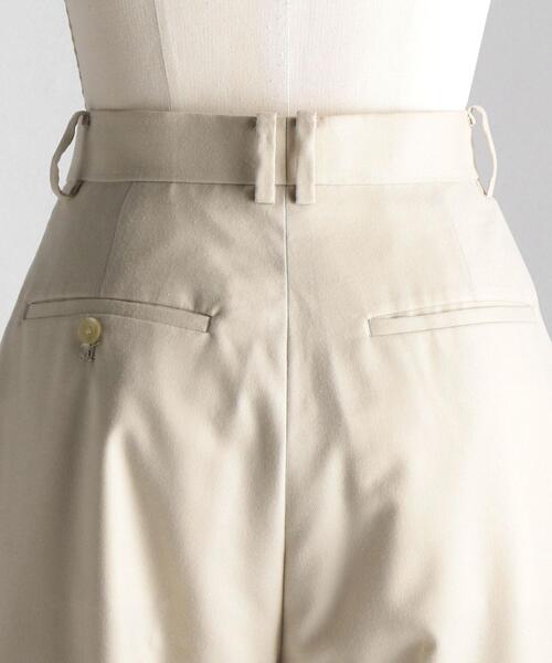 LOEFF(ロエフ)の「<LOEFF(ロエフ)>W サキソニー テーパードパンツ◆(スラックス・レディース・オフホワイト/ネイビー・2/1/0)」の15枚目の写真