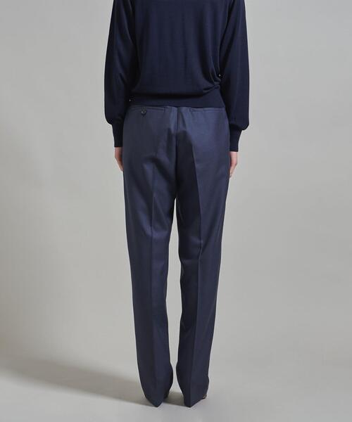 LOEFF(ロエフ)の「<LOEFF(ロエフ)>W サキソニー テーパードパンツ◆(スラックス・レディース・オフホワイト/ネイビー・2/1/0)」の11枚目の写真