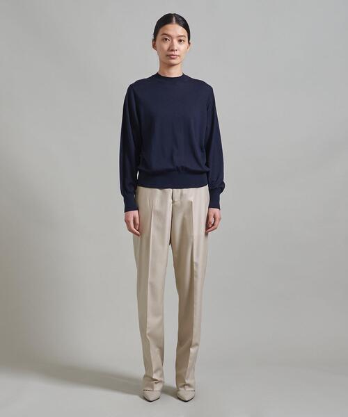 LOEFF(ロエフ)の「<LOEFF(ロエフ)>W サキソニー テーパードパンツ◆(スラックス・レディース・オフホワイト/ネイビー・2/1/0)」の14枚目の写真