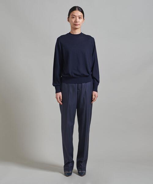 LOEFF(ロエフ)の「<LOEFF(ロエフ)>W サキソニー テーパードパンツ◆(スラックス・レディース・オフホワイト/ネイビー・2/1/0)」の7枚目の写真