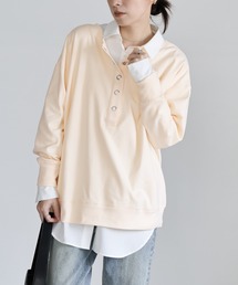 2WAYマシュマロタッチスナッププルオーバー