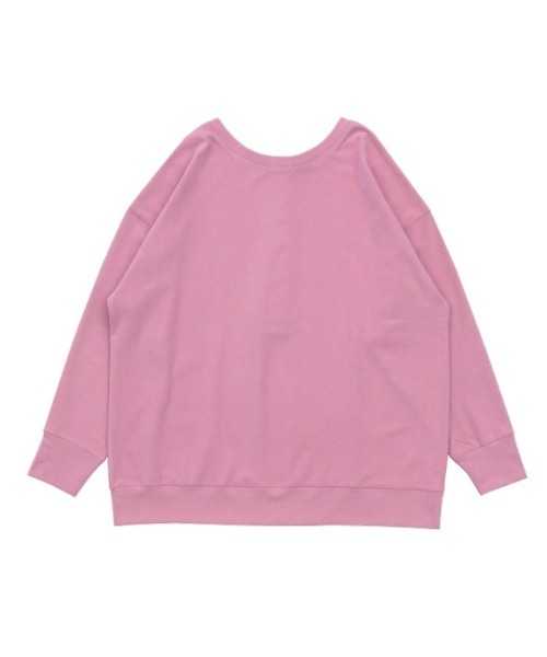 select MOCA(セレクトモカ)の「2WAYマシュマロタッチスナッププルオーバー(Tシャツ/カットソー・レディース・サックスブルー/ピンク/アイボリー・FREE)」の5枚目の写真