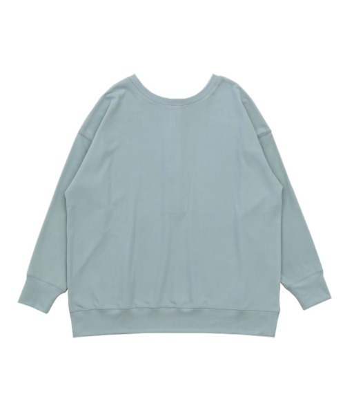 select MOCA(セレクトモカ)の「2WAYマシュマロタッチスナッププルオーバー(Tシャツ/カットソー・レディース・サックスブルー/ピンク/アイボリー・FREE)」の4枚目の写真