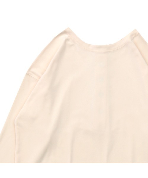 select MOCA(セレクトモカ)の「2WAYマシュマロタッチスナッププルオーバー(Tシャツ/カットソー・レディース・サックスブルー/ピンク/アイボリー・FREE)」の8枚目の写真