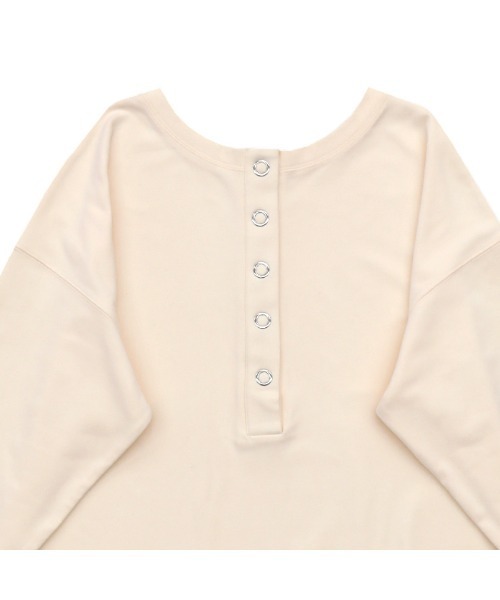 select MOCA(セレクトモカ)の「2WAYマシュマロタッチスナッププルオーバー(Tシャツ/カットソー・レディース・サックスブルー/ピンク/アイボリー・FREE)」の10枚目の写真