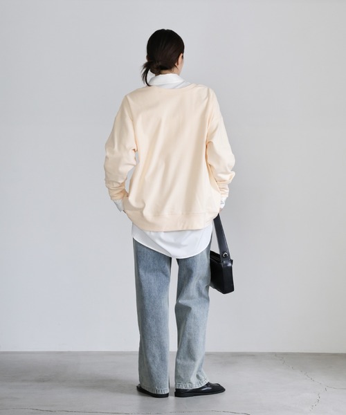 select MOCA(セレクトモカ)の「2WAYマシュマロタッチスナッププルオーバー(Tシャツ/カットソー・レディース・サックスブルー/ピンク/アイボリー・FREE)」の15枚目の写真