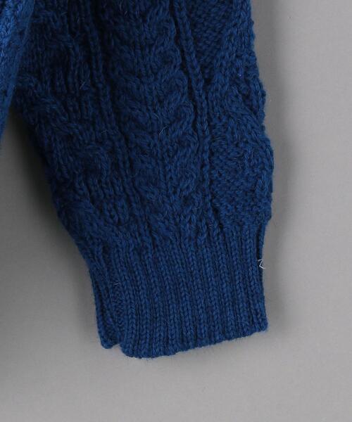 Oldderby Knitwear(オールダービーニットウェア)の「<OLDDERBY(オールドダービー)> ARAN KNIT/ニット(ニット/セーター・メンズ・ブラック/オフホワイト/ロイヤルブルー・M/L)」の11枚目の写真