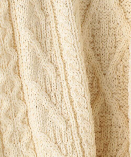 Oldderby Knitwear(オールダービーニットウェア)の「<OLDDERBY(オールドダービー)> ARAN KNIT/ニット(ニット/セーター・メンズ・ブラック/オフホワイト/ロイヤルブルー・M/L)」の10枚目の写真