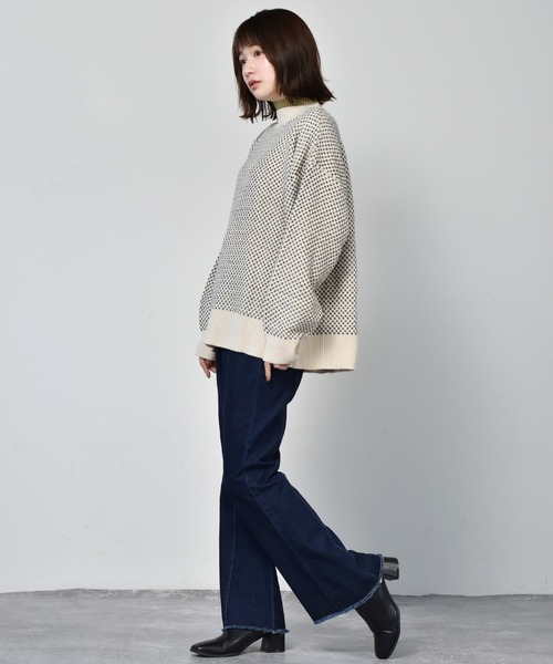 RETRO GIRL(レトロガール)の「柄アソート2WAYニット(ニット/セーター・レディース・ブラック/グリーン/ベージュ/オフホワイト/ブラウン系その他・FREE)」の19枚目の写真