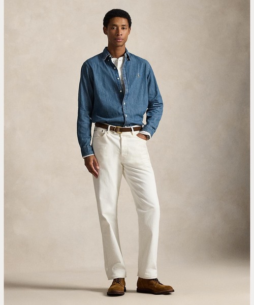 POLO RALPH LAUREN(ポロ ラルフ ローレン)の「クラシック フィット デニム シャツ(シャツ/ブラウス・メンズ・ネイビー系1・M/XXL/S/XL/XS/L)」の6枚目の写真