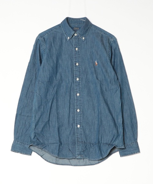 POLO RALPH LAUREN(ポロ ラルフ ローレン)の「クラシック フィット デニム シャツ(シャツ/ブラウス・メンズ・ネイビー系1・M/XXL/S/XL/XS/L)」の8枚目の写真