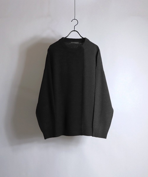 Confirm（コンファーム）の「Confirm / コンファーム 切替ルーズクルーニット（ニット/セーター・メンズ・チャコールグレー/モカ/ナチュラル・M/L）」の7枚目の写真