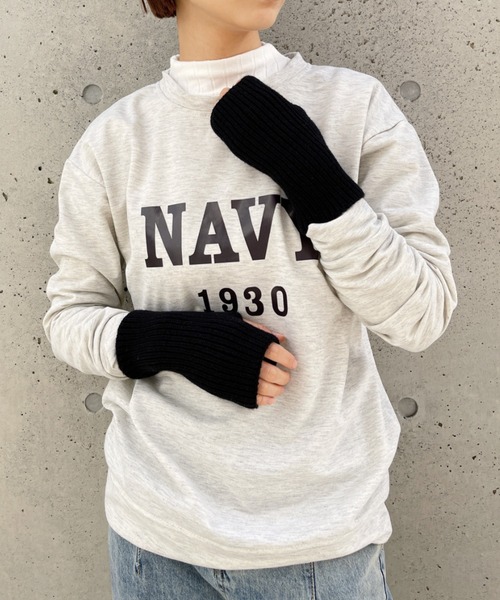 CLEA（クレア）の「ニットアームウォーマー（アームカバー・レディース・ブラック/ベージュ/アイボリー/ナチュラル・FREE）」の3枚目の写真