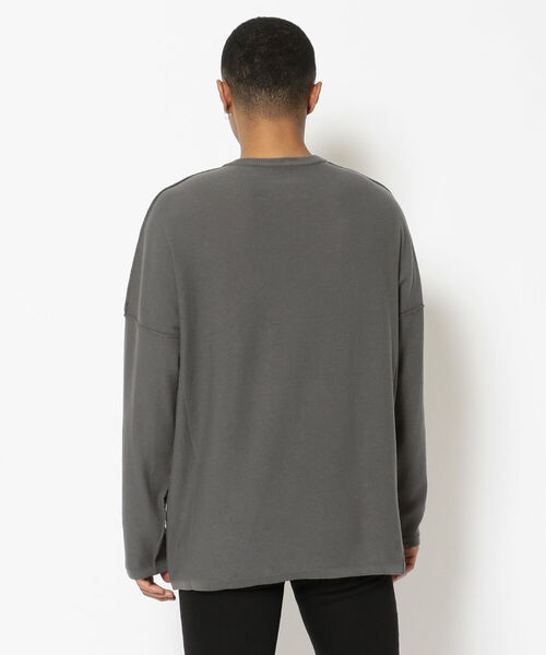 BACKLASH(バックラッシュ)の「ISAMUKATAYAMA BACKLASH THE COVERS/バックラッシュ ザ カバーズ/COTTON KNIT PULLOVER(ニット/セーター・メンズ・ブラック/チャコール・FREE)」の4枚目の写真