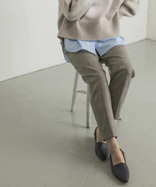 URBAN RESEARCH(アーバンリサーチ)の「チェックイージーパンツ(その他パンツ・レディース・ベージュ系その他/グリーン系その他・38/36)」の2枚目の写真