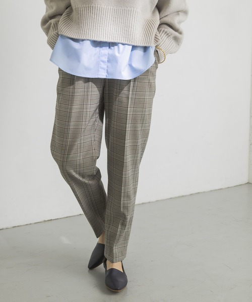 URBAN RESEARCH(アーバンリサーチ)の「チェックイージーパンツ(その他パンツ・レディース・ベージュ系その他/グリーン系その他・38/36)」の13枚目の写真