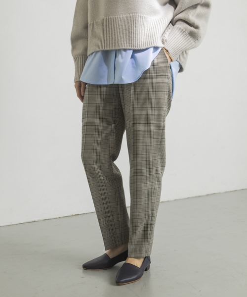 URBAN RESEARCH(アーバンリサーチ)の「チェックイージーパンツ(その他パンツ・レディース・ベージュ系その他/グリーン系その他・38/36)」の16枚目の写真