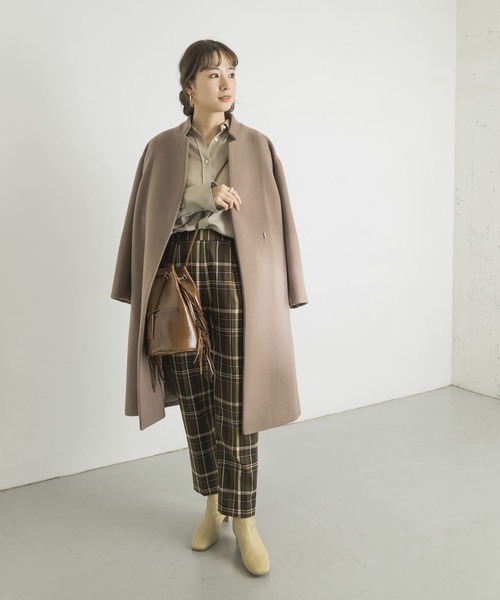 URBAN RESEARCH(アーバンリサーチ)の「チェックイージーパンツ(その他パンツ・レディース・ベージュ系その他/グリーン系その他・38/36)」の5枚目の写真