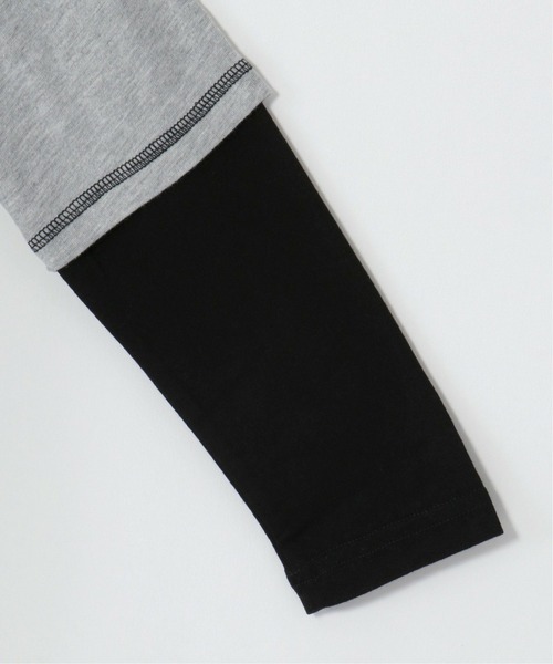 CONVERSE(コンバース)の「【WEB限定】【キッズ】CONVERSE コンバース フォトプリントレイヤードT(130~160cm)(Tシャツ/カットソー・キッズ・スモークグレー/ホワイト・160/140/150/130)」の6枚目の写真