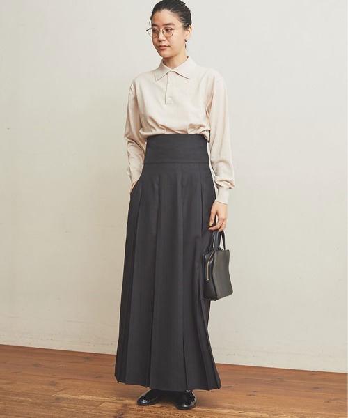 fig London(フィグロンドン)の「POLO long sleeve PO(ポロシャツ・レディース・キナリ/ブラック/ライトイエロー・FREE)」の19枚目の写真