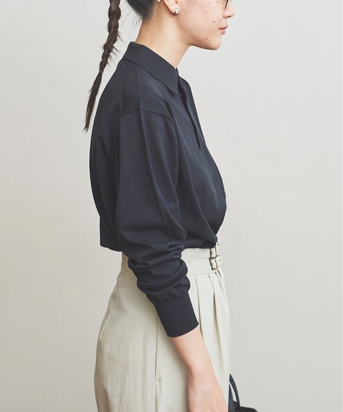 fig London(フィグロンドン)の「POLO long sleeve PO(ポロシャツ・レディース・キナリ/ブラック/ライトイエロー・FREE)」の7枚目の写真
