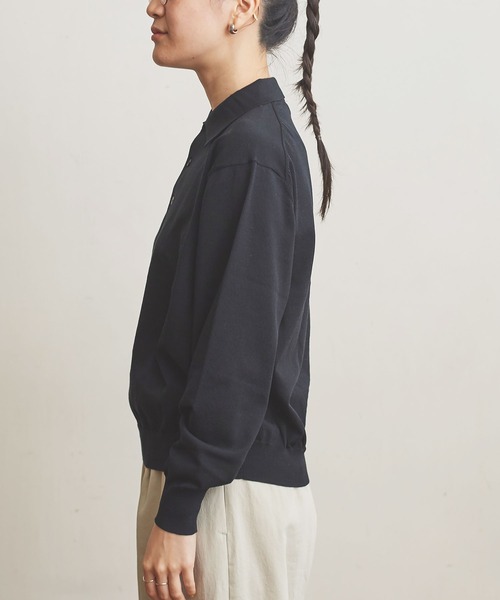 fig London(フィグロンドン)の「POLO long sleeve PO(ポロシャツ・レディース・キナリ/ブラック/ライトイエロー・FREE)」の9枚目の写真