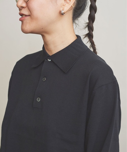 fig London(フィグロンドン)の「POLO long sleeve PO(ポロシャツ・レディース・キナリ/ブラック/ライトイエロー・FREE)」の12枚目の写真