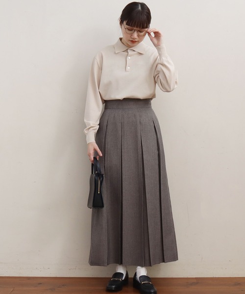 fig London(フィグロンドン)の「POLO long sleeve PO(ポロシャツ・レディース・キナリ/ブラック/ライトイエロー・FREE)」の5枚目の写真