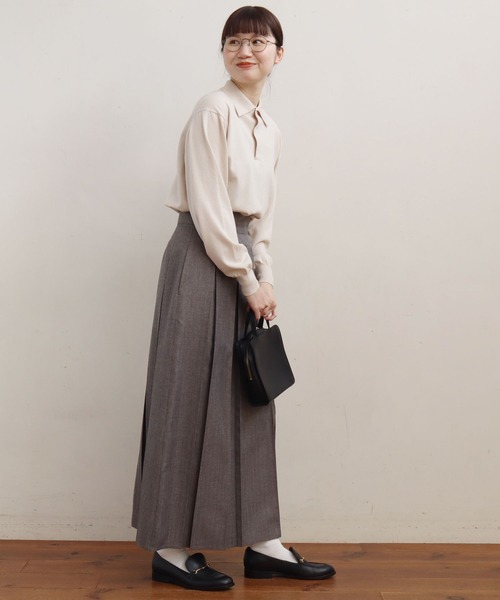 fig London(フィグロンドン)の「POLO long sleeve PO(ポロシャツ・レディース・キナリ/ブラック/ライトイエロー・FREE)」の6枚目の写真