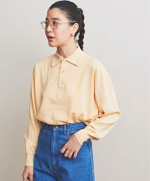 fig London(フィグロンドン)の「POLO long sleeve PO(ポロシャツ・レディース・キナリ/ブラック/ライトイエロー・FREE)」の21枚目の写真