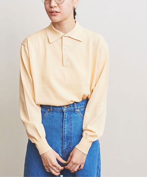 fig London(フィグロンドン)の「POLO long sleeve PO(ポロシャツ・レディース・キナリ/ブラック/ライトイエロー・FREE)」の22枚目の写真