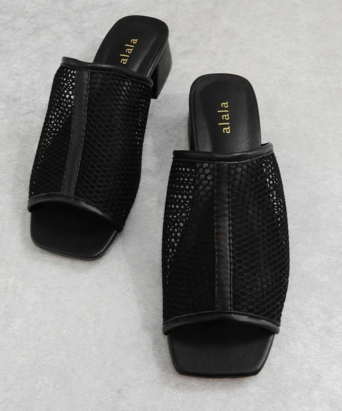 minia(ミニア)の「メッシュミュール ◇(サンダル・レディース・ホワイト/ブラック・LL/S/M/L)」の8枚目の写真