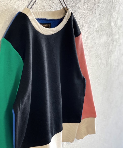 BIG FIELD(ビッグフィールド)の「セットインカラートレーナー(80~150cm)(スウェット・キッズ・ブラック/パープル/レッド/オフホワイト/グリーン/ブラック系その他・90/100/110/120/80/130/95/140/150)」の10枚目の写真