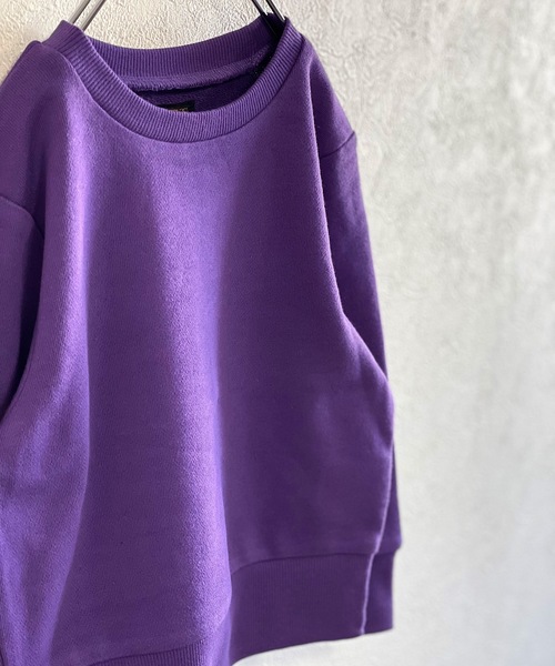 BIG FIELD(ビッグフィールド)の「セットインカラートレーナー(80~150cm)(スウェット・キッズ・ブラック/パープル/レッド/オフホワイト/グリーン/ブラック系その他・90/100/110/120/80/130/95/140/150)」の12枚目の写真