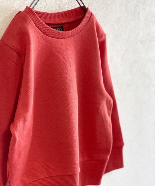 BIG FIELD(ビッグフィールド)の「セットインカラートレーナー(80~150cm)(スウェット・キッズ・ブラック/パープル/レッド/オフホワイト/グリーン/ブラック系その他・90/100/110/120/80/130/95/140/150)」の14枚目の写真