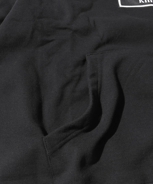 JUNGLES（ジャングルス）の「FR2/エフアールツー×JUNGLES/ジャングルス コラボ Smoking Kills Hoodie パーカー 袖プリント ビッグシルエット（パーカー・メンズ・ブラック/イエロー・M/L/XL）」の6枚目の写真