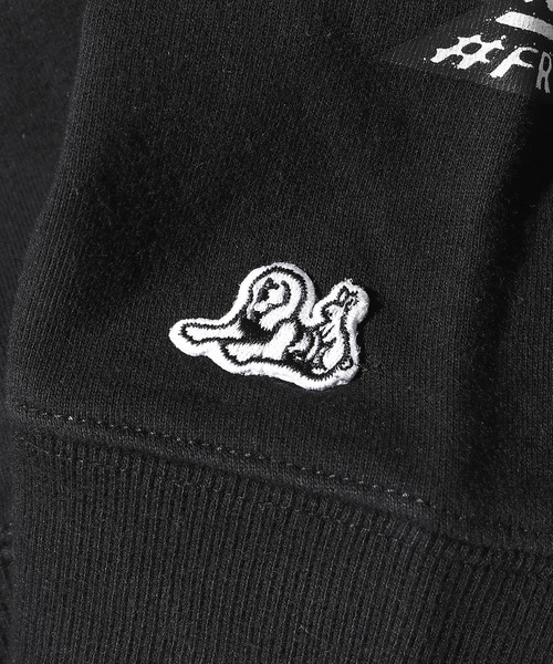 JUNGLES（ジャングルス）の「FR2/エフアールツー×JUNGLES/ジャングルス コラボ Smoking Kills Hoodie パーカー 袖プリント ビッグシルエット（パーカー・メンズ・ブラック/イエロー・M/L/XL）」の12枚目の写真