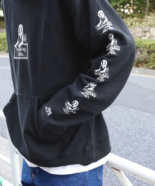 #FR2 Smoking kills アートプリントパーカー ブラック FR2 新品 エフアールツー #FR2 Smoking kills Hoodie パーカー