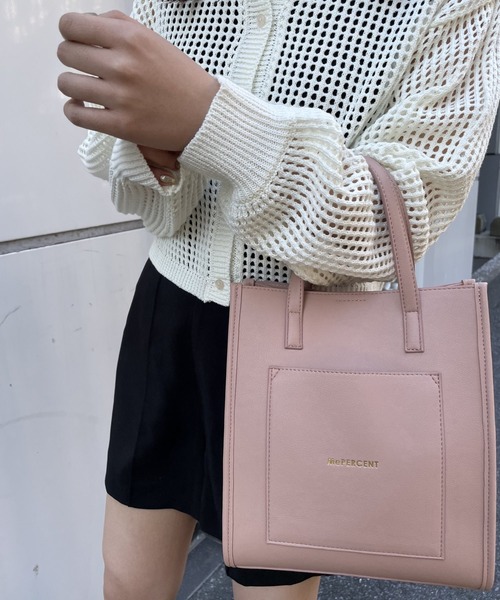 Me%(ミィパーセント)の「スクエアパイピングショルダーバッグ2(ショルダーバッグ・レディース・アイボリー/ピンクベージュ/ミント・FREE)」の7枚目の写真