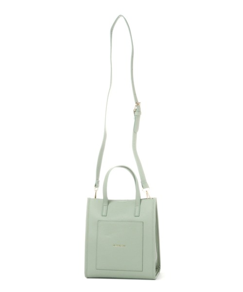 Me%(ミィパーセント)の「スクエアパイピングショルダーバッグ2(ショルダーバッグ・レディース・アイボリー/ピンクベージュ/ミント・FREE)」の16枚目の写真