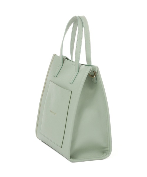 Me%(ミィパーセント)の「スクエアパイピングショルダーバッグ2(ショルダーバッグ・レディース・アイボリー/ピンクベージュ/ミント・FREE)」の18枚目の写真