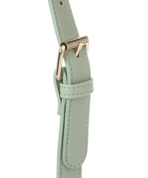 Me%(ミィパーセント)の「スクエアパイピングショルダーバッグ2(ショルダーバッグ・レディース・アイボリー/ピンクベージュ/ミント・FREE)」の20枚目の写真